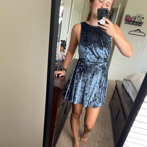 Topshop Velvet Mini Dress